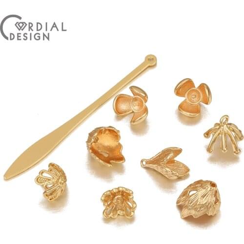 Cordial Design Jewelry Accessories/Hand Made/DIY Charms/Genuine Gold Plating/Cooper Pendant Base/Jewelry Findings & Components