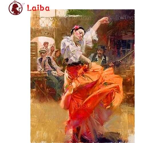 5D DIY Diamond Painting Abstract art, dancing woman cross stitch full square/round diamond mosaic embroidery