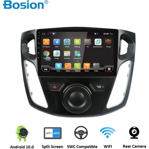 Bosion Quad core 2 din Android 10 Car DVD GPS for Ford Focus 3 2012 with Bluetooth Radio RDS Wifi 4G IPS SCREEN
