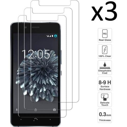 BQ X5 Set 3 pieces tempered glass screen protector anti-scratch