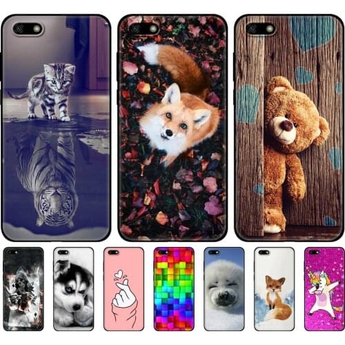 For Honor 7A / 7a Prime Case 5.45" inch Soft Back Phone cover for Huawei Honor 7A DUA L22 Russian version Back black tpu case