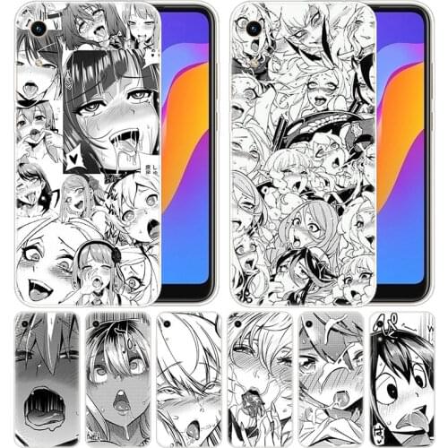 Anime girl cartoon japan cute faces Silicone Case for Huawei Honor 9X 8A 7A 20 Pro 7X 8X 7S 8S 8 9 10 Lite View 20 20i 10i Play
