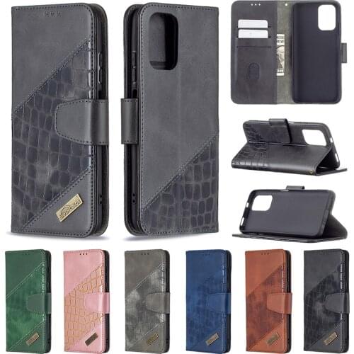 PU Leather Case for Xiaomi Redmi Note 10s K40 10 Pro Max Mi 10T Lite POCO X3 NFC M3 Flip Wallet Etui Splicing Protection Cover