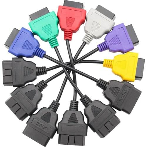 6PCS OBD Connector For FiatECUScan Adapter MultiECUScan ABS Airbag obd2 scanner Diagnostic cable for Fiat ECU OBD Scanner tool