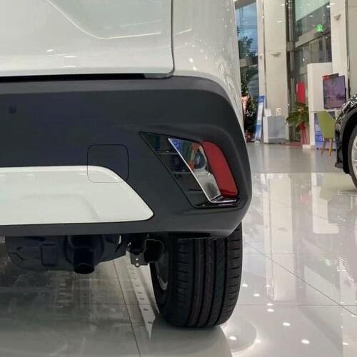 For Toyota Corolla Cross 2020 2021 Chrome Rear Tail Fog Lights Lamp Foglight Shade Frame Trim Cover Styling Sticker Accessories