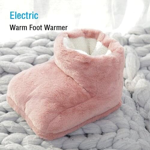 USB Electric Foot Warmer Winter Warm Massager Heated Cushion Washable Settings Warmers Power Saving Safe Foot Cover