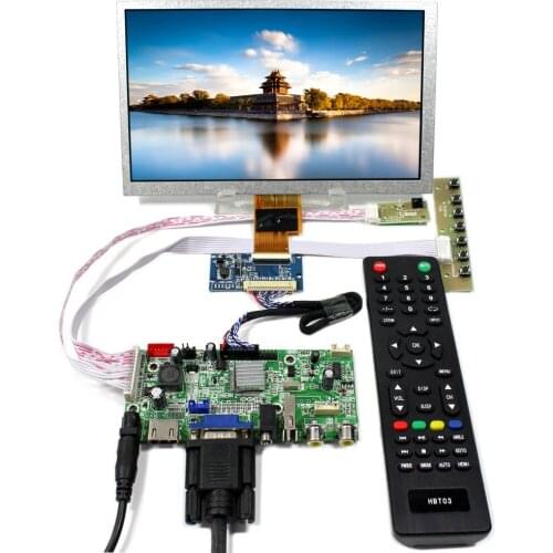 H DMI VGA AV Audio USB LCD Controller Board With 8inch 1024x600 ZJ080NA-08A LCD Panel