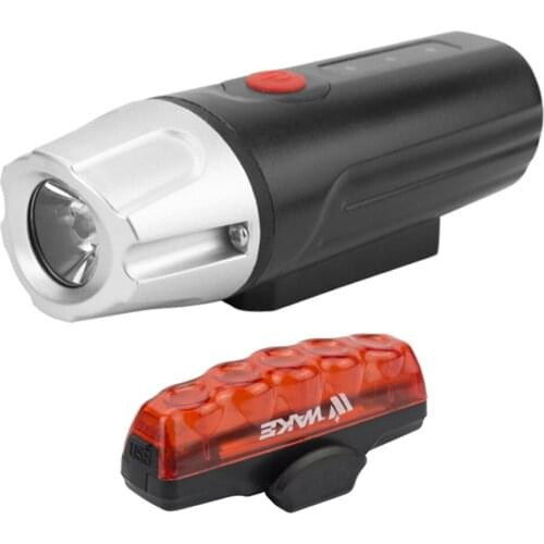 Mountain Bike Light Sets High Brightness Bright Bicycle Rear Front Lights Lamp Cycling USB Rechargeable Headlight Taillight