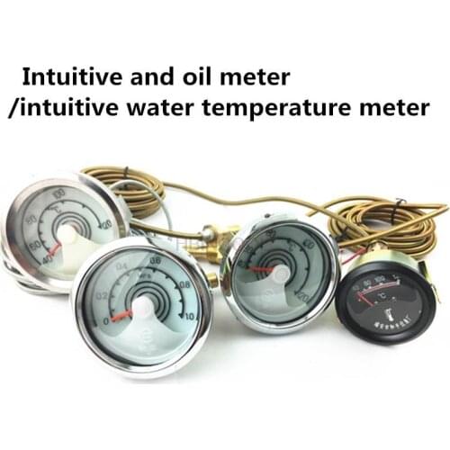 12V24V direct sense oil pressure gauge/water temperature gauge big head small head loader excavator agricultural vehicle diesel