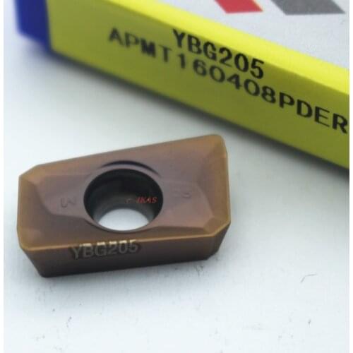 Free Shipping 10PCS APMT160408PDER YBG205 Carbide Milling Insert Tool CNC Tool