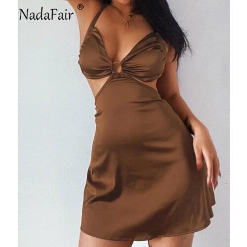 Nadafair Summer Silk Dresses