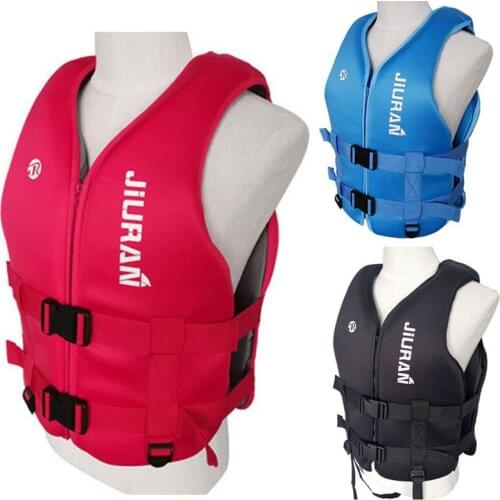 Neoprene Life Jacket Adult Kids Life Vest Outdoor Swimming Boating Skiing Driving Vest New Water Sports Buoyancy Jacket
