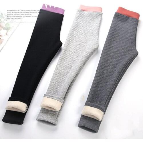 Autumn And Winter Female Baby Leggings 2021 Thickened Warm Pants For Children And Girls 3 6 7-Year-Old Childrens Clothes