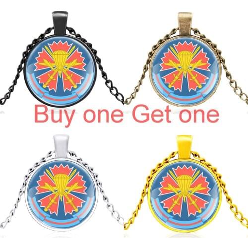 Возду́шно Деса́нтные Войска́ Вдв Russian Airborne Army Glass Cabochon Pendant Necklace Men Women Jewelry Accessories Gifts