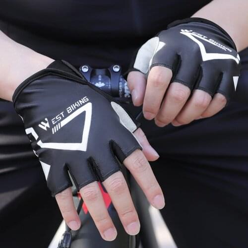 Half Finger Gloves Breathable Shockproof MTB Road Bike Sports Gloves for Non-Slip Cycling Equipment Sports Supplies