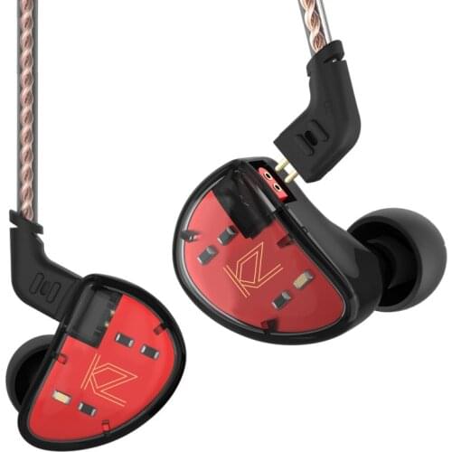 KZ AS10 5BA In Ear Earphone Headset 5 Balanced Armature Driver Monitor Earphone Earbuds with 0.75mm 2 pin Cable BA10