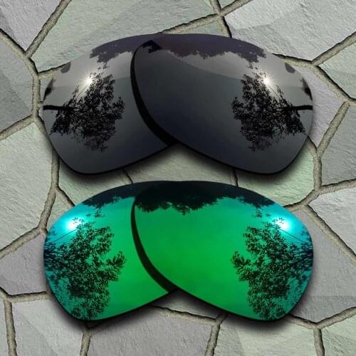 Grey Black&Jade Green Sunglasses Polarized Replacement Lenses for Oakley Crosshair 2012