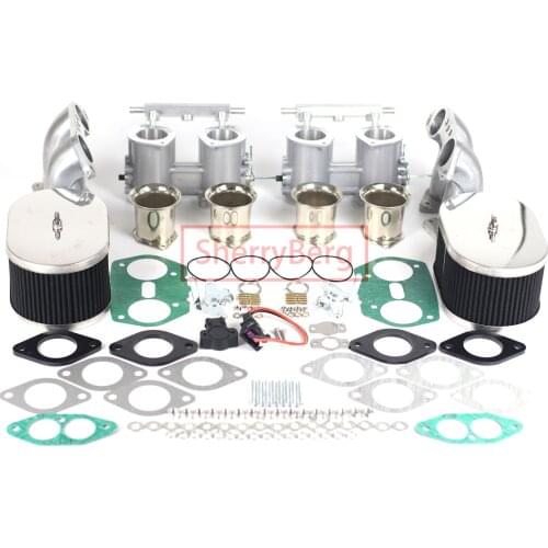 SherryBerg 40MM 40IDF TBS Throttle Bodies SET Mainfold TPS Air Filter Jenvey IDF Carb 84mm TFP40I For Porsche 914 Weber Dellorto