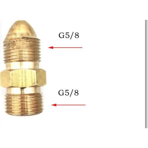 G5/8 Male Connector, Cylinder Adapter, Gas Inner Wire To Outer Connector