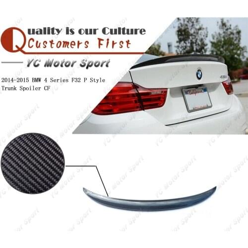Carbon Fiber P Style Trunk Spoiler Fit For 2014-2015 4 Series F32 Rear Spoiler Wing Ducktail