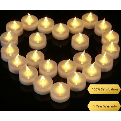 12Pcs Battery Operated LED Tea Lights Candles Flameless Weeding Decor Birthday Candles for Kids