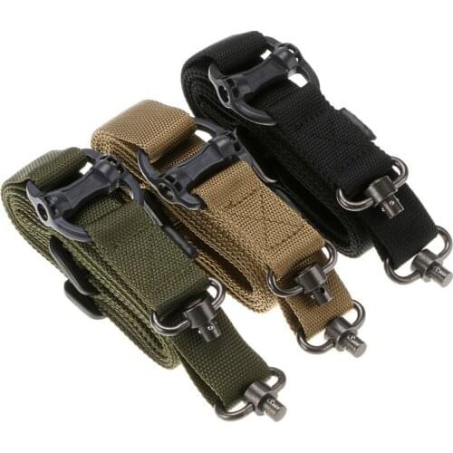 Tactical Rope Mission Adjustable Two 2 Points Tactical Rifle Gun Sling Quick Detach QD trap Outdoor Belt Rope Rifle Accessories