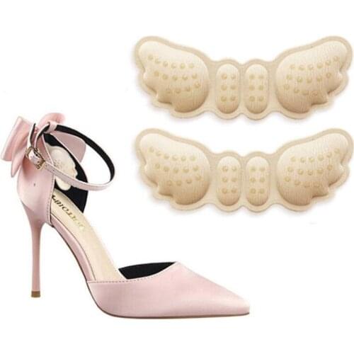Women Insoles for Shoes High Heels Butterfly Adjust Size Heel Liner Grips Protector Sticker Pain Relief Foot Care Insert Cushion