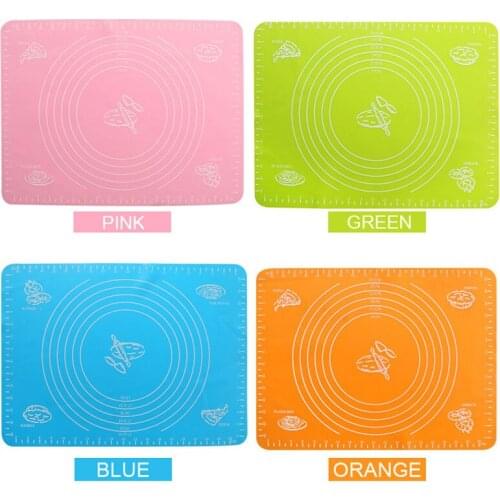 1PC 40*30 cm Sweet Color Silicone Baking Mat Cakes Pans NonStick Silicone Pad Table Grill Pad Jelly Fondant Cooking Plate Mats