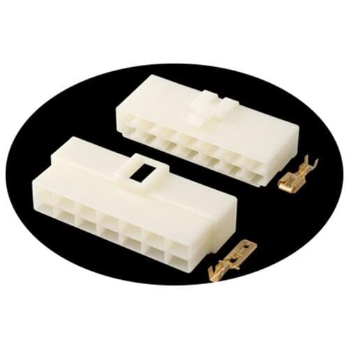 10Sets Complete Male+Female 14P 6.3mm Pitch Automotive Electric Motorcycle Scooter Connector Car Plug