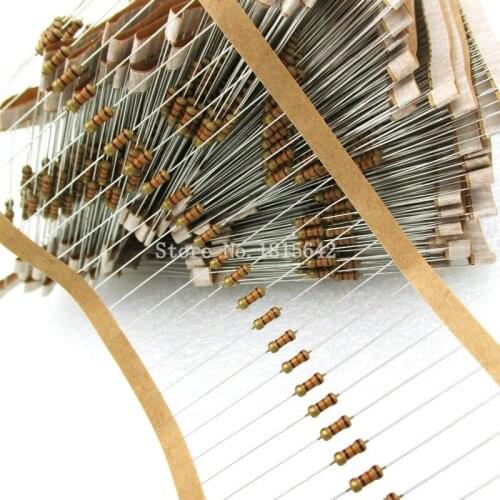 200PCS/LOT 8.2K ohm 1/4W Carbon Film Resistors 5% Error 8K2 Ohm 8.2KR Color Ring Resistance