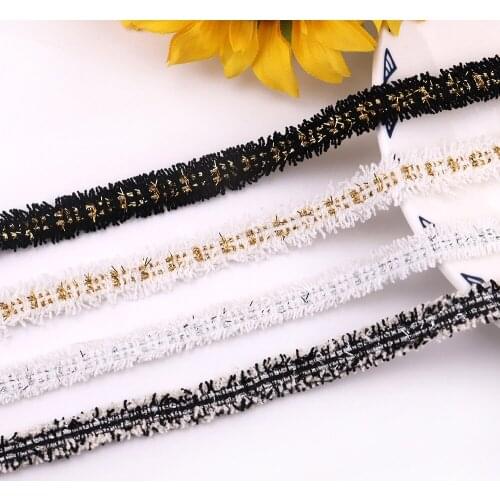 2yards Gold Silver Silk 1.4cm Row Webbing Vintage Clothing Fabric Decoration Trim Sewing Webbing Lace Accessories