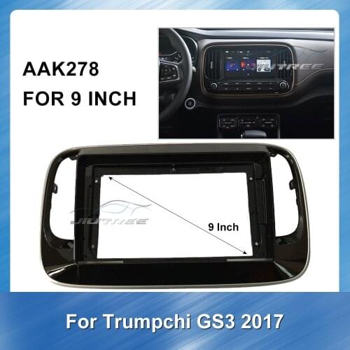 9 Inch Car refitting DVD frame For Trumpchi GS3 2017 Stereo Panel Dashboard Kit Refitting Installation Frame Bezel Accessories