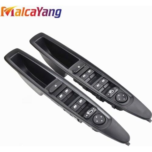 For Citroen C4 Window Switch Car Front Left Master Electric Power Control Switch With Rearview Mirror Buttons 9651464577