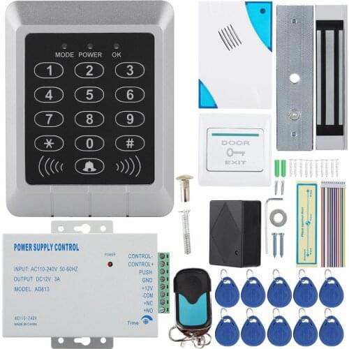 Electric Magnetic Door Lock Access Control Card Password Door Security System Kit For Wooden Door Glass Door Metal Door F Ect