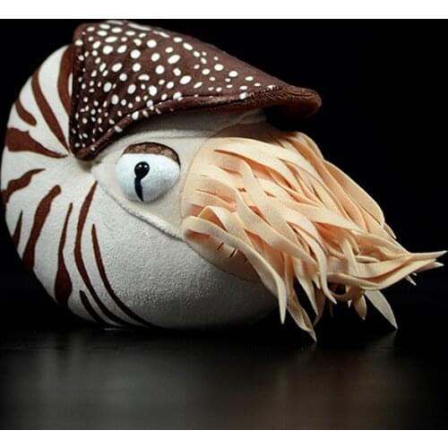Simulation Nautilus Plush Toy Chambered Nautilus Nautiloidea Model Sea Life Stuffed Animals Soft Cute Lovely Dolls Gift For Kids