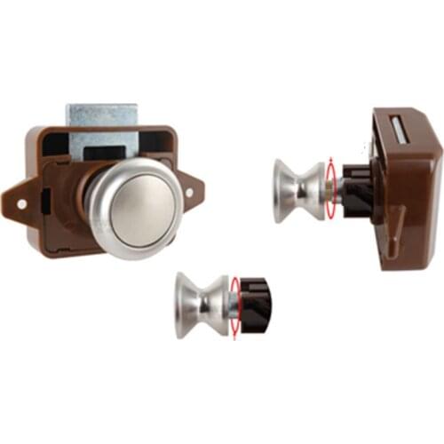 Camper Car Push Lock Diameter 26mm RV Caravan Boat Motor Home Cabinet Drawer Latch Button Locks For Furniture Hardware
