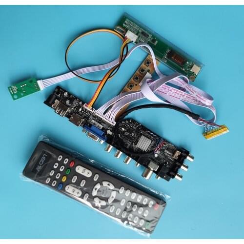 Kit LP154WX4 TL 1280x800 LED USB VGA AV TV controller board driver remote HDMI-compatible DVB-T DVB-T2 digital panel Display AV