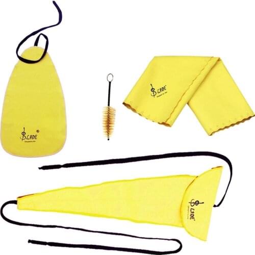 Four-piece Suit For Saxophone Sax Cleaning Swab Cloth Set Cleaning Accessory