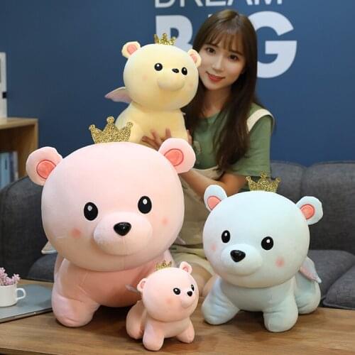 New 25-60 CM Soft Kawaii Teddy bear Plush Toys Bear Dolls Cute Bear Stuffed Plush Toy Children Lovely Bear Toy For Kids Toys