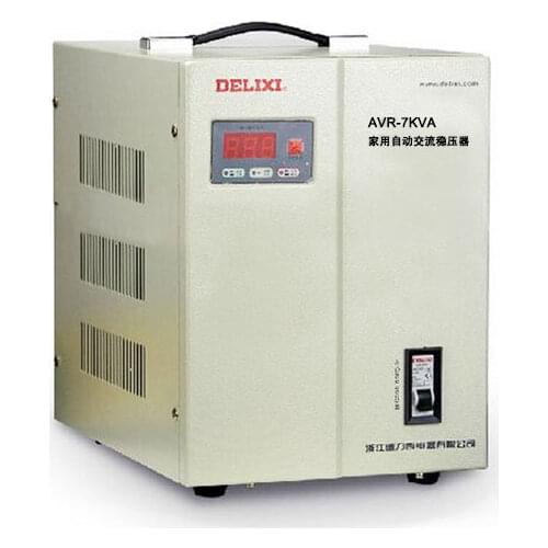 New Delixi voltage stabilizer AVR-7000W 7KW automatic household AC regulator / TV PC Refrigerator voltage regulator