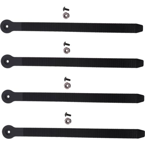 4pcs Replacement Skates Energy Strap Buckle Belt Accessories, PU, High Elasticity, with Mounting Screws Nuts
