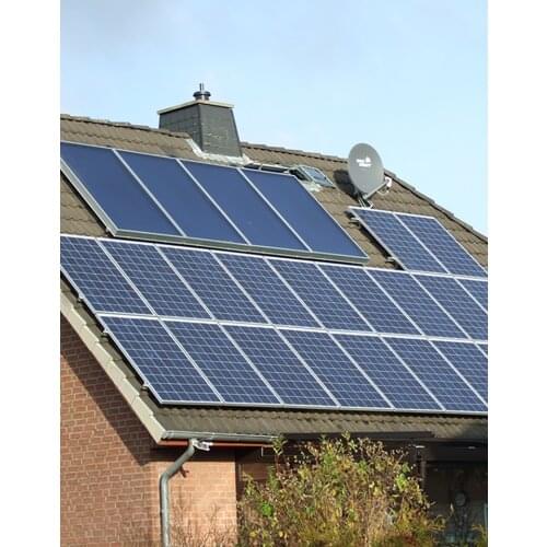 Solar System Complete With Battery 5000W 5KW 220V 120V AC Solar Panel 300W 24V MPPT Hybrid Controller Inverter Off Grid System