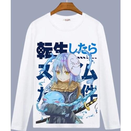 That Time I Got Reincarnated as a Slime Cosplay T Shirt Rimuru Tempest Men/Women Spring Autumn Long Sleeve T-shirt Top Tee