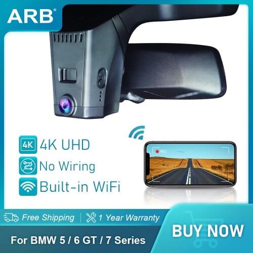 Dash Cam for BMW 5 Series 6 Series Gran Turismo 7 Series G30 G32 G11 ARB Car Dvr 4K 2160P UHD Mini Camera WiFi Driving Recorder