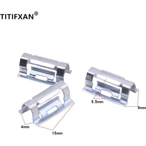 10PCS Car center console audio navigation panel metal fasteners cilps for Volkswagen Lavida Passat B5 Golf 7 Touran Santana