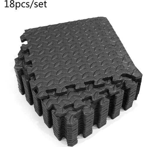 18PCS 30X30cm Fitness Pad Protective Floor Mat Anti-slip Bubble Bowl Foam Exercise Cushion Sport Equipment For Gym Home Yoga Mat
