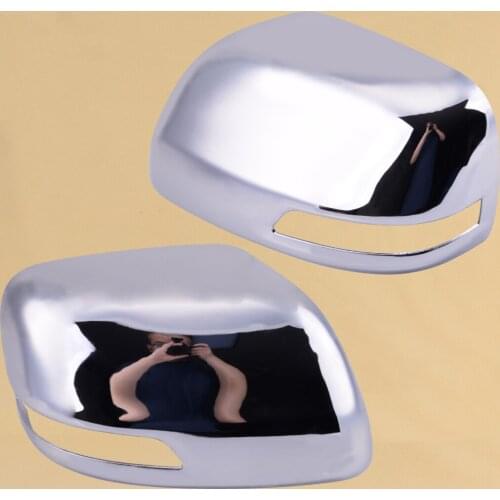 2pcs ABS Rearview Mirror Cover Cap fit for Toyota Land Cruiser Prado FJ150 150 2010 2011 2012 2013 2014 2015 2016 2017 2018