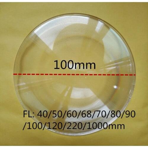 2 pcs round solar fresnel lens diameter 100mm focal length 60/70/80/90/100/120/220/1000mm