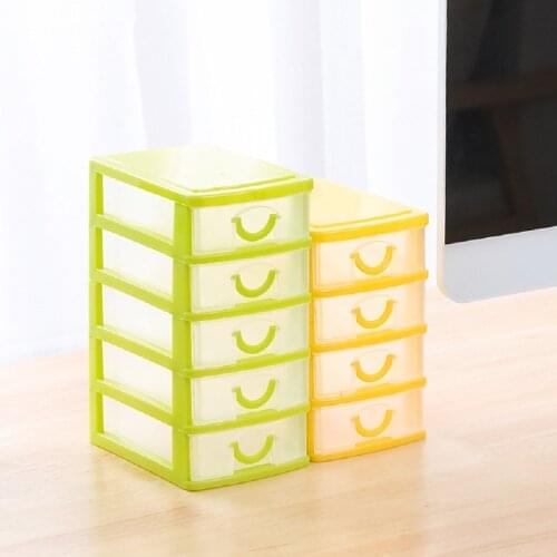 3 Layers Sundries Storage Drawer Hair Rope Dressing Table Organizer Pencil Storage Boxes Containers Jewelry Cosmetics Case Desk
