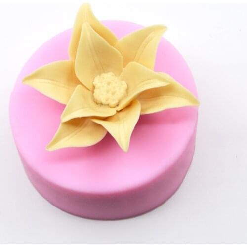 3D Big Size Soap Mold Flower Shape Soap Mold Soap Silicone Chocolate Mould Tray Homemade Making DIY Flower Candle Mold